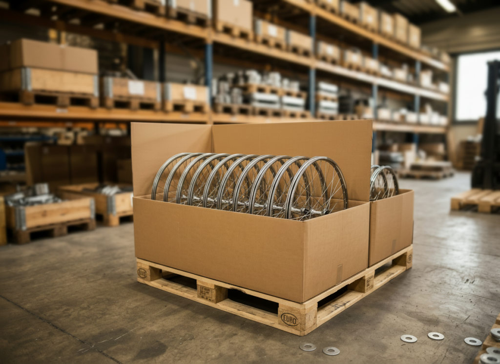 verpackte Laufräder
